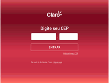 Tablet Screenshot of lojaonline.claro.com.br