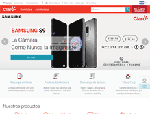 Tablet Screenshot of claro.com.ni