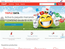Tablet Screenshot of claro.com.pa