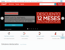 Tablet Screenshot of claro.com.ar